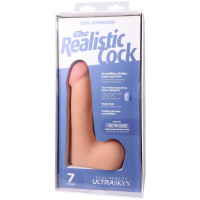 Фаллоимитатор Doc Johnson The Realistic Cock ULTRASKYN - 7 Inch with Balls Vanilla — Просмотреть изображение 9