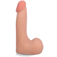Фалоімітатор Doc Johnson The Realistic Cock ULTRASKYN - 7 Inch with Balls Vanilla — Просмотреть изображение 1