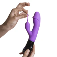 Вібратор-кролик Adrien Lastic Ares з петелькою для пальця, 8 режимів роботи — Просмотреть изображение 4