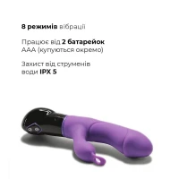 Вібратор-кролик Adrien Lastic Ares з петелькою для пальця, 8 режимів роботи — Просмотреть изображение 3