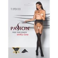 Еротичні колготки Passion TIOPEN 003 1/2 (20/40 den), nero, імітація панчох і пояса — Переглянути зображення 8