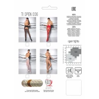 Еротичні колготки Passion TIOPEN 006 1/2 (30 den), beige, з вирізом, імітація трусиків — Переглянути зображення 3