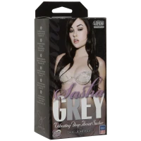 Вібромастурбатор ротик Doc Johnson Sasha Grey - Ultraskyn Vibrating Deep Throat Sucker — Переглянути зображення 2