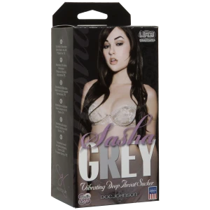 Вібромастурбатор ротик Doc Johnson Sasha Grey - Ultraskyn Vibrating Deep Throat Sucker