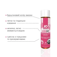 Змазка на водній основі JO NATURALOVE Strawberry (120 мл) з екстрактом ромашки та листя агави — Переглянути зображення 2
