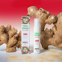 Стимулювальний гель EXSENS Kissable Fresh Ginger Litchi 15мл, можна для поцілунків, охолоджувальний — Переглянути зображення 4