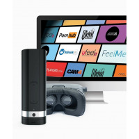 Интерактивный мастурбатор Kiiroo Onyx 2, 10 сжимающихся колец, не надо двигать, теледильдоника