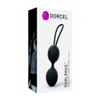 Вагинальные шарики Dorcel Dual Balls Black, диаметр 3,6см, масса 55 г