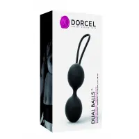 Вагінальні кульки Dorcel Dual Balls Black, діаметр 3,6 см, маса 55 г — Просмотреть изображение 4