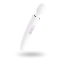 Вібромасажер Satisfyer Wand-er Woman (White/Chrome), водонепроникний, потужний, розмір XXL — Переглянути зображення 1