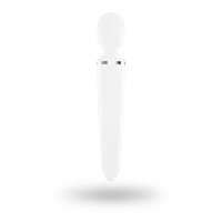 Вібромасажер Satisfyer Wand-er Woman (White/Chrome), водонепроникний, потужний, розмір XXL — Переглянути зображення 4