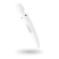 Вібромасажер Satisfyer Wand-er Woman (White/Chrome), водонепроникний, потужний, розмір XXL — Переглянути зображення 2