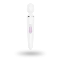 Вібромасажер Satisfyer Wand-er Woman (White/Chrome), водонепроникний, потужний, розмір XXL — Переглянути зображення 5