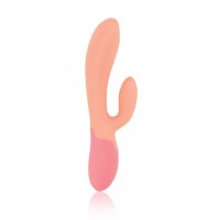 Вибратор-кролик Rianne S: Xena Peach/Coral, 10 режимов, медицинский силикон, подарочная упаковка