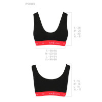 Спортивный топ на широких бретелях Passion PS003 TOP M, black