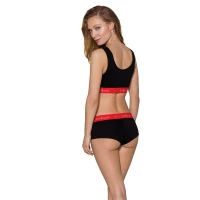 Спортивний топ на широких бретелях Passion PS003 TOP M, black — Просмотреть изображение 4