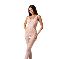 Еротичний бодістокінг з малюнком Passion BS085 white — Переглянути зображення 1