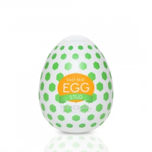 Мастурбатор-яйце Tenga Egg Stud із шестикутними виступами