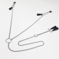 Затискач для сосків та клітора Art of Sex - Nipple and clit clamps Black Pearl — Переглянути зображення 2
