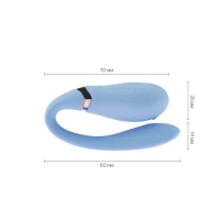 Смартвібратор для пар Zalo — Fanfan Royal Blue — Переглянути зображення 3