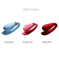Смартвібратор для пар Zalo — Fanfan Royal Blue — Переглянути зображення 9