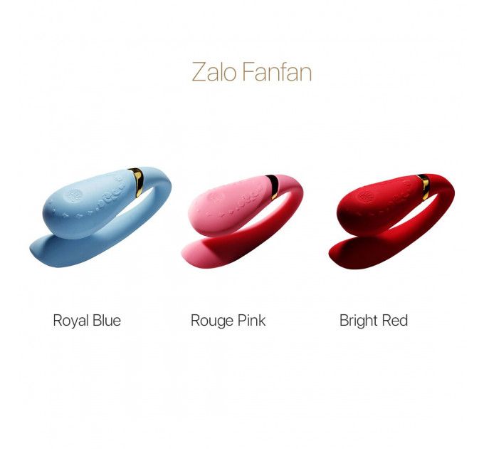 Смартвібратор для пар Zalo — Fanfan Royal Blue