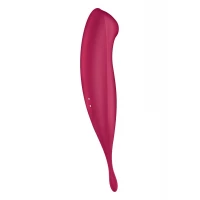Смарт-вібратор для клітора з вакуумною стимуляцією Satisfyer Twirling Pro+ dark red — Переглянути зображення 6