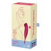 Смарт-вібратор для клітора з вакуумною стимуляцією Satisfyer Twirling Pro+ dark red — Переглянути зображення 7