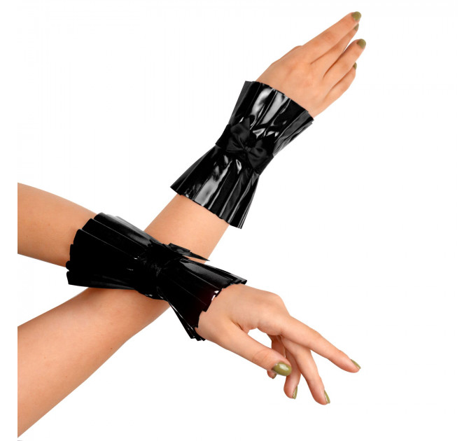 Плісовані манжети на руки Art of Sex - Eva, колір чорний