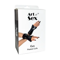 Плісовані манжети на руки Art of Sex - Eva, колір чорний — Переглянути зображення 8