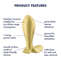 Анальна смарт-пробка з вібрацією Satisfyer Intensity Plug Gold — Переглянути зображення 6