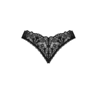 Мереживні стрінги Obsessive Donna Dream crotchless thong M/L Black, відкритий доступ — Переглянути зображення 4