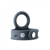 Подвійне ерекційне кільце Boners Cock &amp; Ball Strap S/M, регулювання діаметра, 3,5–5,5 см — Просмотреть изображение 1
