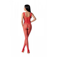 Бодистокинг с крыльями Passion BS098 One Size, red, средняя сетка, открытый доступ
