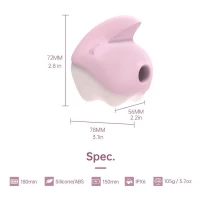 Вакуумний кліторальний смарт-стимулятор Magic Motion Unicorn Pink з вібрацією — Переглянути зображення 3