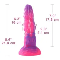 Фалоімітатор для секс-машин Hismith Tentacle Silicone Dildo Monster Series, KlicLok та присоска — Просмотреть изображение 2