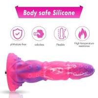 Фаллоимитатор для секс-машин Hismith Tentacle Silicone Dildo Monster Series, KlicLok и присоска — Просмотреть изображение 5