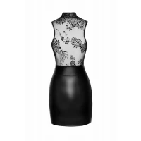 Сукня Noir Handmade F241 Short dress with powerwetlook skirt and tulle top, M — Переглянути зображення 10