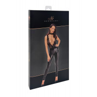 Комбинезон Noir Handmade F298 Libido, L, под латекс, кружевной верх, чокер, съемные бусы, доступ — Просмотреть изображение 7