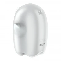 Вакуумний кліторальний стимулятор з вібрацією Satisfyer Glowing Ghost White, світиться в темряві — Переглянути зображення 4