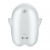 Вакуумний кліторальний стимулятор з вібрацією Satisfyer Glowing Ghost White, світиться в темряві — Переглянути зображення 5