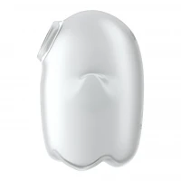Вакуумний кліторальний стимулятор з вібрацією Satisfyer Glowing Ghost White, світиться в темряві — Переглянути зображення 3