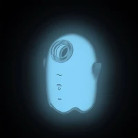 Вакуумний кліторальний стимулятор з вібрацією Satisfyer Glowing Ghost White, світиться в темряві — Переглянути зображення 6