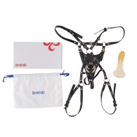 Страпон LOCKINK SEVANDA Queen Sheba Strapon Golden Dildo, регульовані кріплення, силіконовий дилдо — Переглянути зображення 8