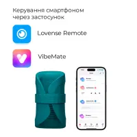 Смарт-вібромастурбатор для головки члена Lovense Gush 2, осцилювальний майданчик, ремені для фіксації — Переглянути зображення 2