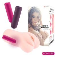 Мастурбатор-вагіна двошаровий Kokos Sandara Vibe — Переглянути зображення 3