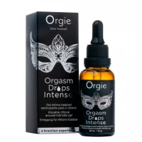 Збуджувальні краплі для клітора Orgie Orgasm Drops Intense, 30 мл, тепло-холод, смак яблука — Переглянути зображення 1