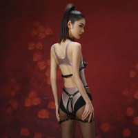 Сбруя со страпоном LOCKINK SEVANDA Queen Sheba Set with Pink Dildo