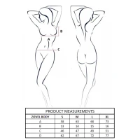 Боді Passion ZOVEL BODY light grey M — Переглянути зображення 9