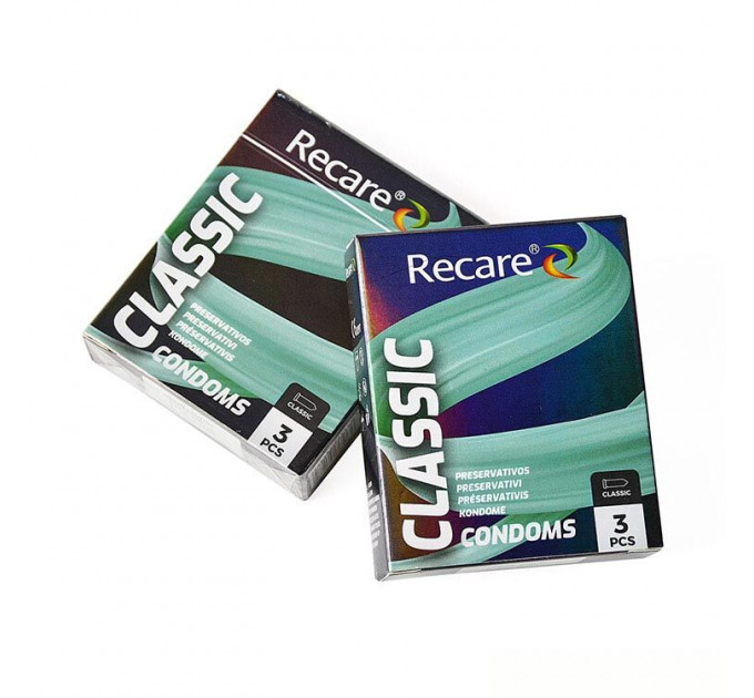Презервативи Holographic Recare Classic Condoms 3 шт, класичні